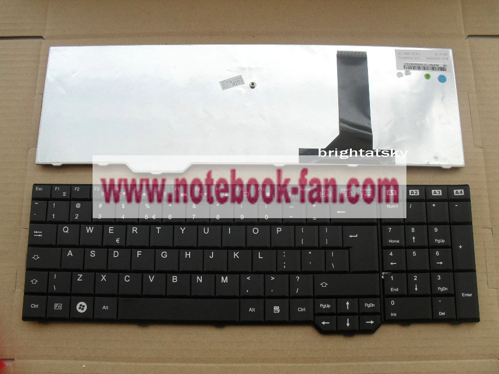 Original New FUJITSU AMILO Li3710 Xi3650 US Keyboard Black